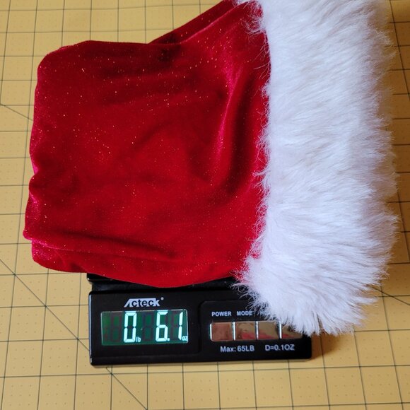 Bonnie Baby Red Sparkly Holiday Dress with Faux Fur White Trim Size 18 Months - Picture 4 of 4